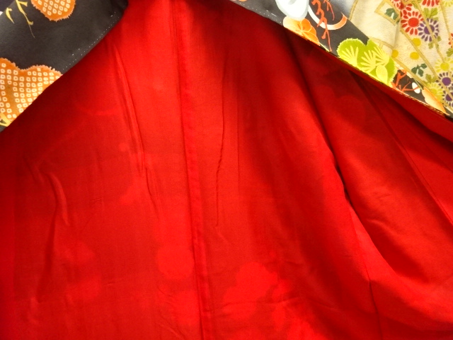  大正ロマン　御所車に松梅模様刺繍五つ紋花嫁衣装振袖2枚重ね・丸帯セット